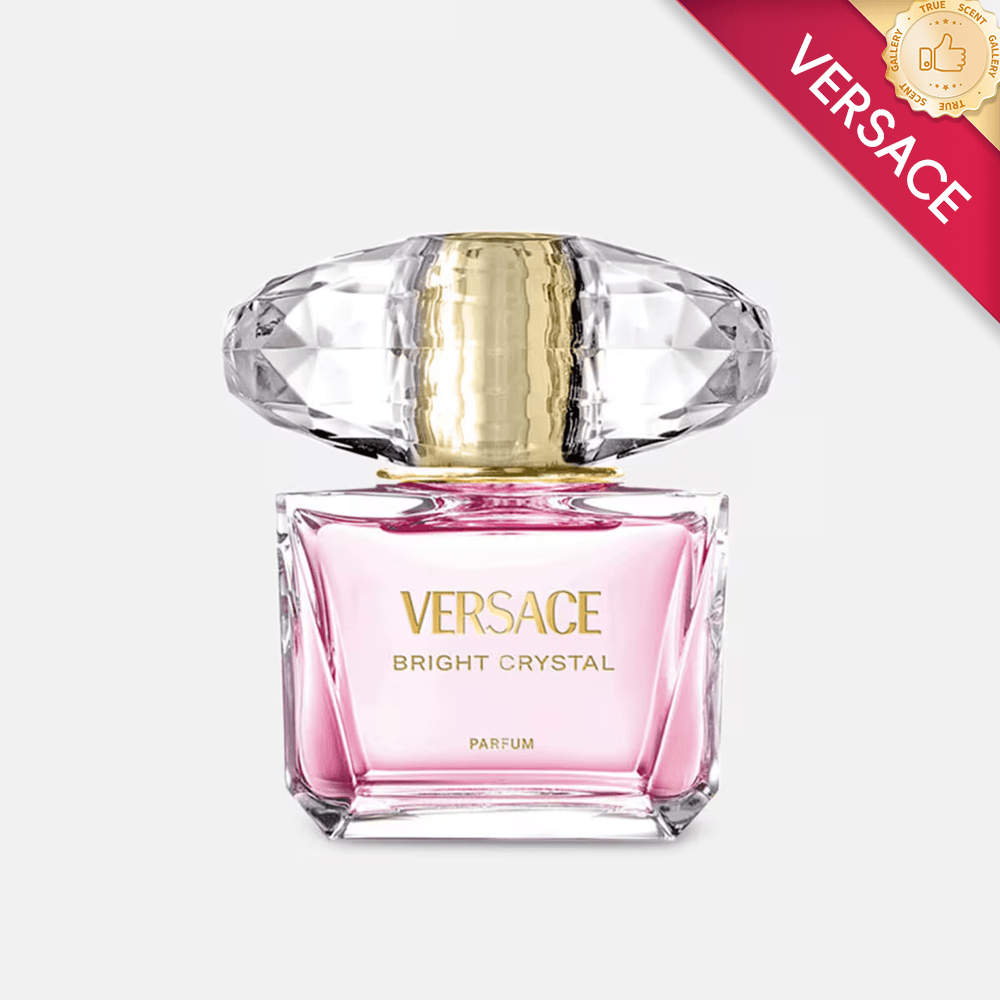 Versace Bright Crystal Perfume para Mulheres, 3.0 Fl Oz Spray Intenso, Fragrância Concentrada de Yuzu e Peônia, Fragrância Noturna de Longa Duração, Perfume Italiano de Luxo