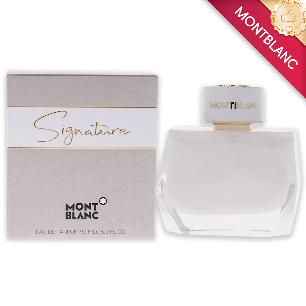 Montblanc Signature Eau de Parfum para Mulher, 3.4 Fl Oz Spray Elegante, Aroma Luxuoso de Orris & Baunilha, Fragrância de Dia Confianta, Perfume Feminino Moderno