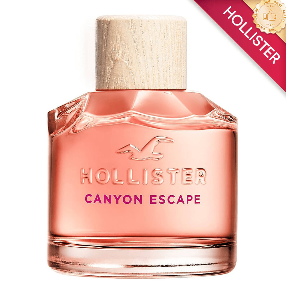 Hollister Canyon Escape Eau de Parfum para Mulheres, 3.4 Fl Oz Spray de Aventura, Aroma de Flores Silvestres do Deserto e Almíscar, Fragrância Casual para o Dia, Perfume da Costa da Califórnia