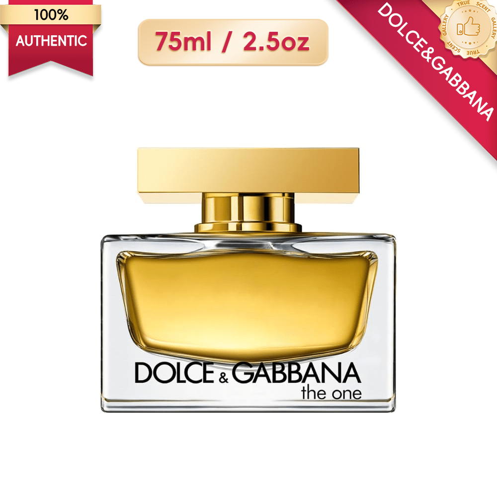 Dolce & Gabbana The One Eau de Parfum Spray para Mulheres, 2.5 Oz / 75 ml, Fragrância Floral Âmbar Sensual, Aroma Elegante e Sedutor, Elegância Distintiva